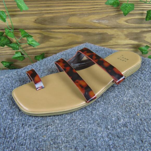 A New Day Women's Slide Brown Synthetic Sz 9 Wide Gently Used 2025 - Picture 1 of 7